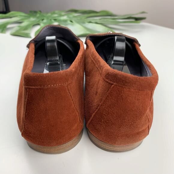 Bruno Magli Sport Flats Brown Suede Jeweled Embroidered Women's 9 - Picture 9 of 10